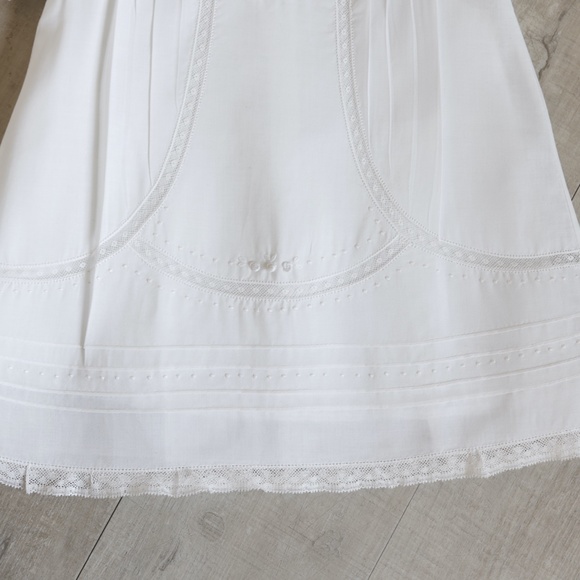White Heirloom Dress and Slip Vintage Style Feltman Brothers Embroidery Lace NWT - Picture 3 of 8